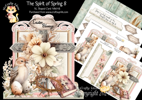 The Spirit of Spring 8 XL Shaped Card Kit