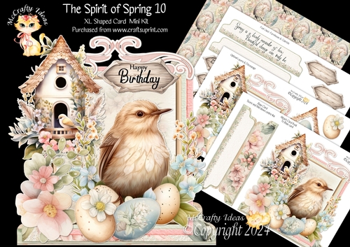 The Spirit of Spring 10 XL Shaped Card Kit