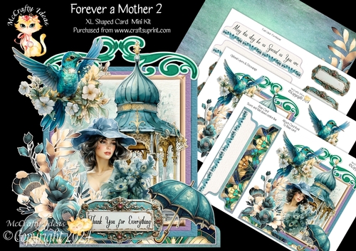 Forever a Mother 2 XL Shaped Card Kit