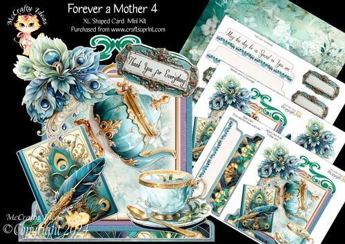 Forever a Mother 4 XL Shaped Card Kit
