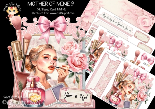 Mother of Mine 9 XL Shaped Card Kit