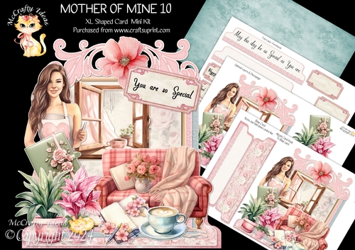 Mother of Mine 10 XL Shaped Card Kit