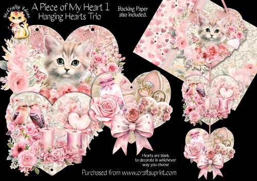 A Piece of My Heart 1 - Hanging Hearts Trio