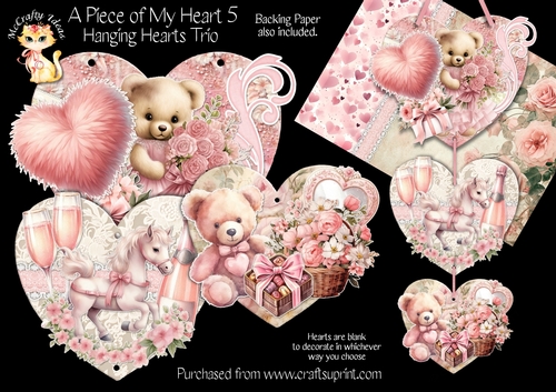 A Piece of My Heart 5 - Hanging Hearts Trio