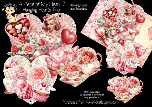 A Piece of My Heart 7 - Hanging Hearts Trio