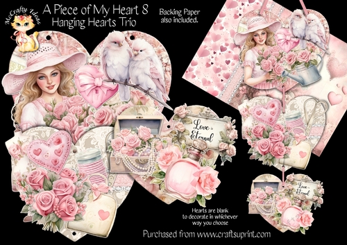A Piece of My Heart 8 - Hanging Hearts Trio