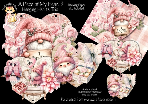 A Piece of My Heart 9 - Hanging Hearts Trio