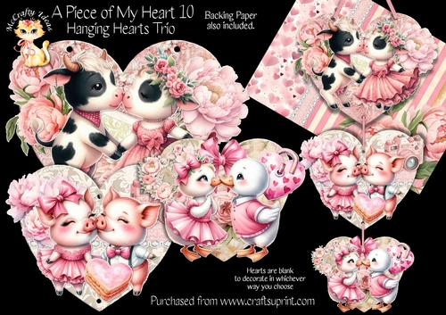 A Piece of My Heart 10 - Hanging Hearts Trio