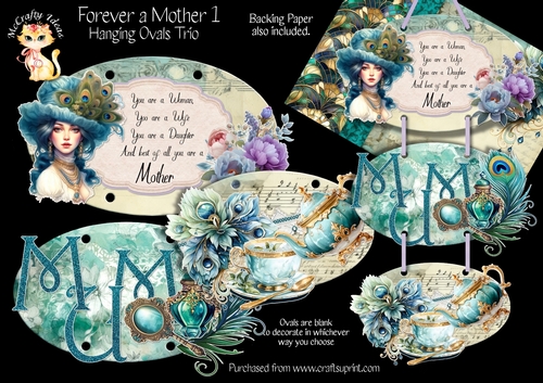 Forever a Mother 1 - Hanging Ovals Trio