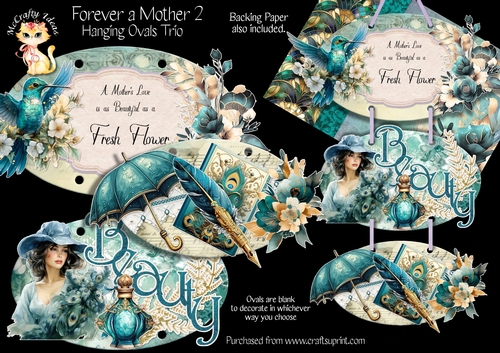 Forever a Mother 2 - Hanging Ovals Trio