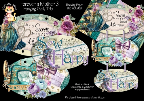 Forever a Mother 3 - Hanging Ovals Trio