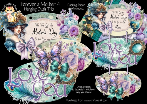 Forever a Mother 4 - Hanging Ovals Trio