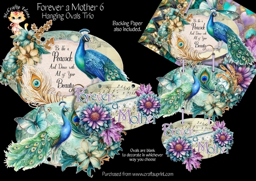 Forever a Mother 6 - Hanging Ovals Trio