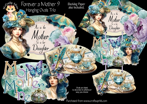 Forever a Mother 9 - Hanging Ovals Trio