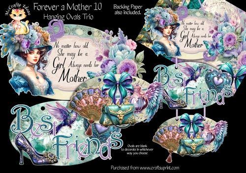 Forever a Mother 10 - Hanging Ovals Trio