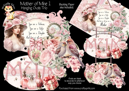 Mother of Mine 1 - Hanging Ovals Trio