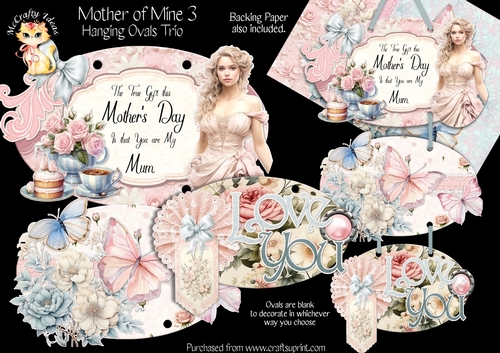 Mother of Mine 3 - Hanging Ovals Trio