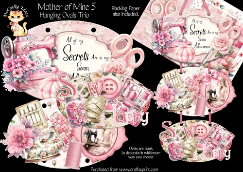 Mother of Mine 5 - Hanging Ovals Trio