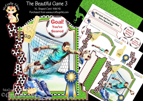 The Beautiful Game 3 XL Shaped Card Kit