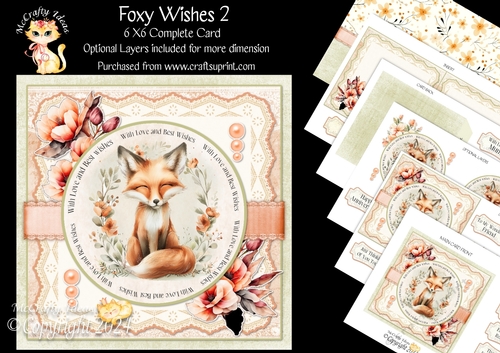 Foxy Wishes 2 6x6 Simply Cards 