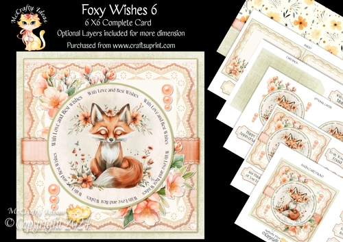 Foxy Wishes 6 6x6 Simply Cards 
