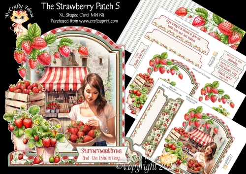 The Strawberry Patch 5 XL Shaped Card Kit