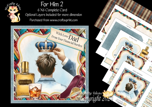 For Him 2 6x6 Simply Cards 