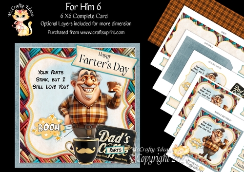 For Him 6 6x6 Simply Cards 