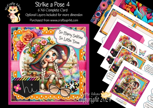Strike a Pose 4 6x6 Simply Cards 
