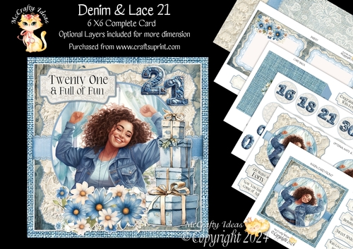 Denim & Lace 21 6x6 Simply Cards 