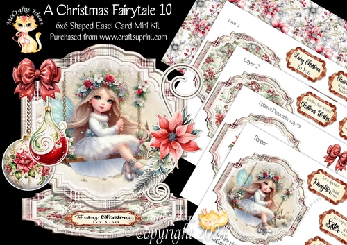 A Christmas Fairytale 10 Shaped Easel