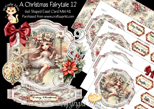 A Christmas Fairytale 12 Shaped Easel