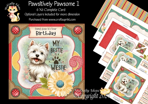 Pawsitively Pawsome 1 6x6 Simply Cards 