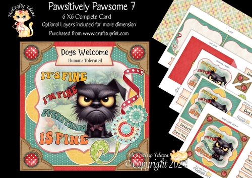 Pawsitively Pawsome 7 6x6 Simply Cards 