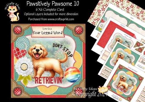 Pawsitively Pawsome 10 6x6 Simply Cards 