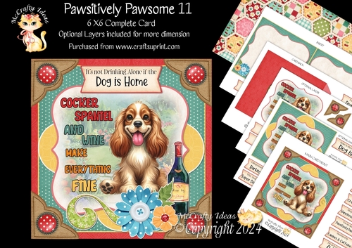 Pawsitively Pawsome 11 6x6 Simply Cards 