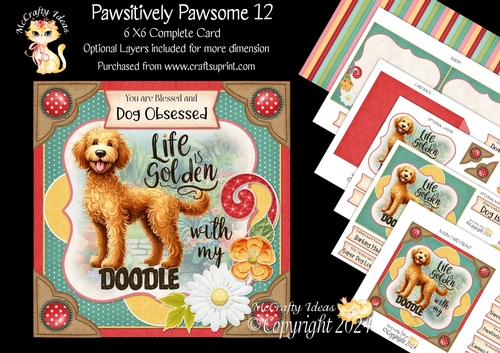 Pawsitively Pawsome 12 6x6 Simply Cards 