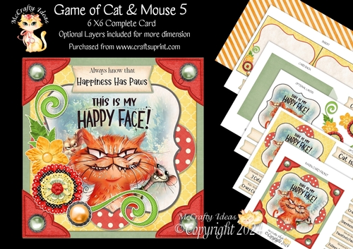 Game of Cat & Mouse 5 6x6 Simply Cards 