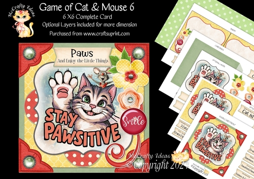 Game of Cat & Mouse 6 6x6 Simply Cards 