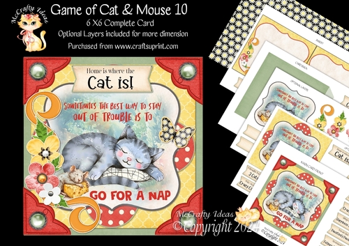 Game of Cat & Mouse 10 6x6 Simply Cards 