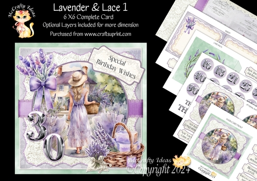 Lavender & Lace 1 6x6 Simply Cards 