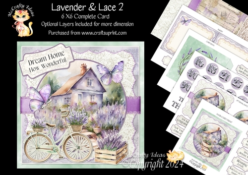 Lavender & Lace 2 6x6 Simply Cards 