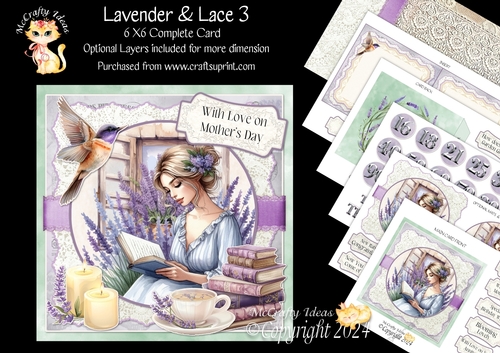 Lavender & Lace 3 6x6 Simply Cards 