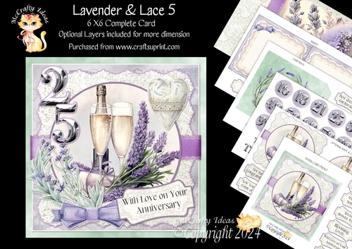 Lavender & Lace 5 6x6 Simply Cards 