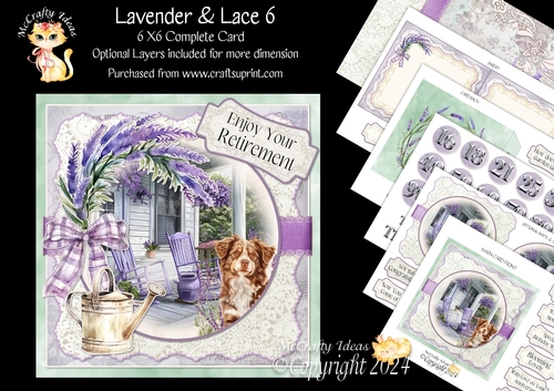 Lavender & Lace 6 6x6 Simply Cards 