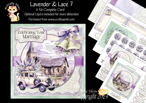 Lavender & Lace 7 6x6 Simply Cards 