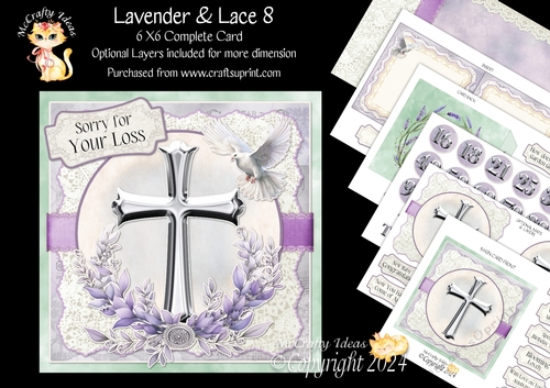 Lavender & Lace 8 6x6 Simply Cards 