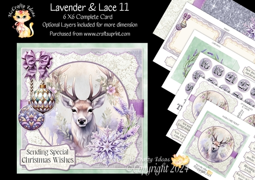 Lavender & Lace 11 6x6 Simply Cards 