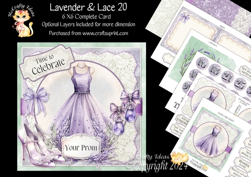 Lavender & Lace 20 6x6 Simply Cards 