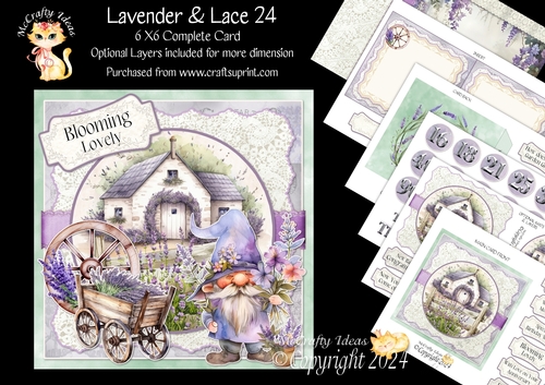 Lavender & Lace 24 6x6 Simply Cards 